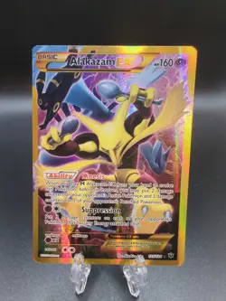 Pokemon TCG Alakazam-EX Fates Collide 125/124 Holo Secret Rare - Image 1