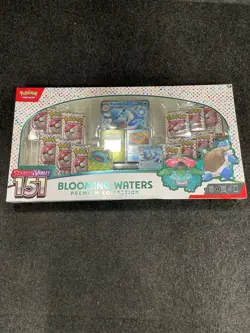 Pokemon TCG Scarlet & Violet 151 Blooming Waters Premium Collection Worn Box - Image 1