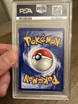 PSA 5 Pokemon Alakazam 1/102 WotC Base Set Shadowless Unlimited Holo Rare - Image 3