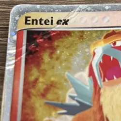 Pokemon TCG Holo Ultra Rare Entei Ex 91/95 Team Magma Vs Team Aqua - Image 2