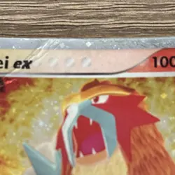 Pokemon TCG Holo Ultra Rare Entei Ex 91/95 Team Magma Vs Team Aqua - Image 3
