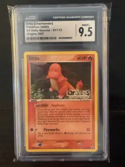 Pokemon EX Delta 2005 Ditto Charmander #61/113 ORIGINS international Game Expo - Image 1