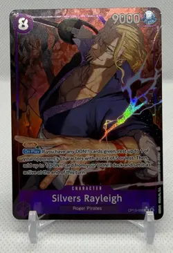 One Piece near mint foil Silvers Rayleigh Carrying on His Will OP13-066 - Image 1