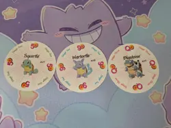 Pokemon 1999 Rummy Cards Squirtle, Wartortle, And Blastoise. NM - Image 1