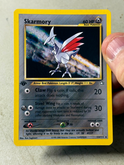 SKARMONY 13/111 Neo Genesis 1st Edition / NM / Holo Pokemon Card - Image 1