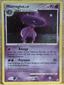 Pokemon TCG Mismagius Holo Rare Card Diamond & Pearl 10/130 - Image 1