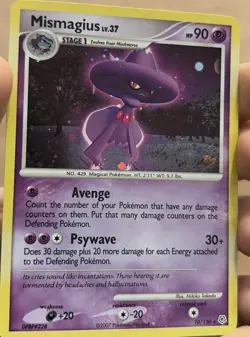 Pokemon TCG Mismagius Holo Rare Card Diamond & Pearl 10/130 - Image 2