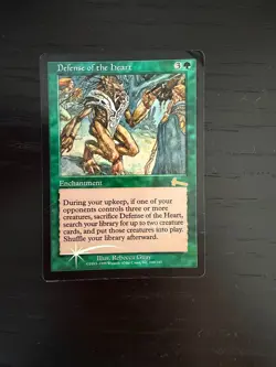 Magic the Gathering – Defense of the Heart (Foil, Rare from Urza's Legacy Set) - Image 1