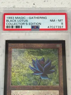1993 Magic the Gathering Collector’s Edition Black Lotus PSA 8 Nm Mt 1 of 37 - Image 2