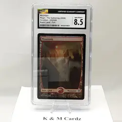 MTG - Zendikar - Mountain - Foil - Graded - CGC 8.5 - Image 1