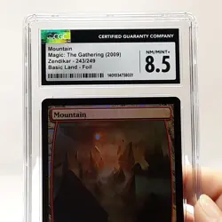 MTG - Zendikar - Mountain - Foil - Graded - CGC 8.5 - Image 3