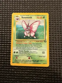 Pokemon TCG Venomoth Holo Rare 13/64 Jungle - Image 1