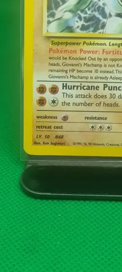 Pokemon Giovanni's Machamp 6/142 Holo Unlimited Rare Card Gym Challenge WOTC LP - Image 4