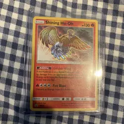 Pokemon TCG Shining Ho-Oh SM Black Star Promo Card SM70 Holo - Image 1