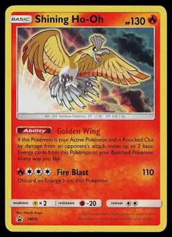 Pokemon Card - Shining Ho-Oh Black Star Promo SM70 Holo - Image 1