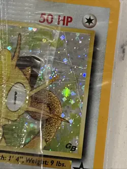Pokemon TCG Meowth Black Star Promo Holo with Minor Damage To Rapper And Hollow￼ - Image 3