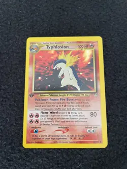 Pokemon Typhlosion Holo Rare 1st Edition Neo Genesis #18 NM - Image 1