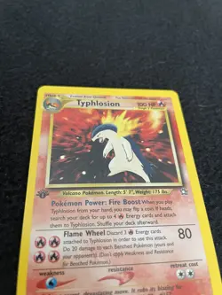 Pokemon Typhlosion Holo Rare 1st Edition Neo Genesis #18 NM - Image 3