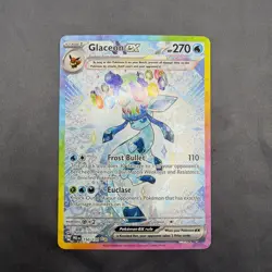Pokemon Glaceon EX 150/131 Prismatic Evolutions Holo Special Illustration Rare - Image 3