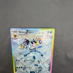 Pokemon Glaceon EX 150/131 Prismatic Evolutions Holo Special Illustration Rare - Image 5