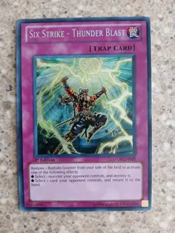 Yu-Gi-Oh! Six Strike - Thunder Blast STOR-EN089 1st Edition -NM - FREE SHIPPING! - Image 1