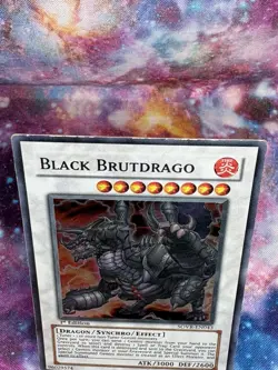 YuGiOh Black Brutdrago SOVR-EN043 1st Edition Super Rare Played - Image 5