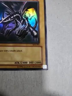Red-Eyes B. Dragon SDJ-001 Ultra Rare Yu-Gi-Oh 1996 Holo - Image 3