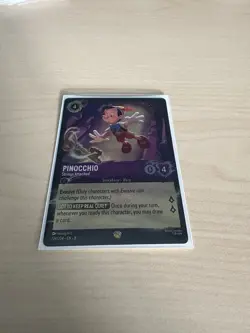 Pinocchio Strings Attached 224/204 Legendary Foil Reign of Jafar Disney Lorcana - Image 1