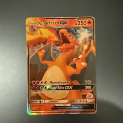 Pokemon TCG Charizard GX Holo Ultra Rare Card Hidden Fates 9/68 Battle Academy - Image 1