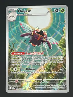 Pokemon TCG Ninjask Illustration Rare Card 137/132 Mega Evolution - Image 1