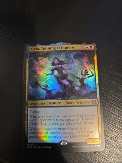 Alela, Cunning Conqueror Foil Wilds of Eldraine Commander Card 0003 NM MTG - Image 1