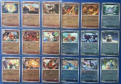 POKEMON x122 MEGA EVOLUTIONS COMPLETE REVERSE HOLO CARD SET NM/M - Image 2