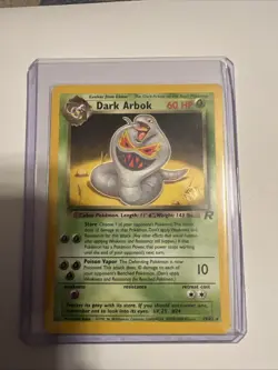 Pokemon TCG Dark Arbok Card 19/82 Unlimited Non-Holo - NM/LP - Image 1