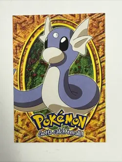 Dratini E10 of 12 - BLUE LOGO - NON-HOLO - SERIES 1 - TOPPS Pokemon Card - NM/LP - Image 1