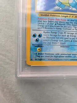 Pokemon TCG Blastoise Holo-Rare Card 2/102 Base Set 1999, PSA Grade 4 - Image 2