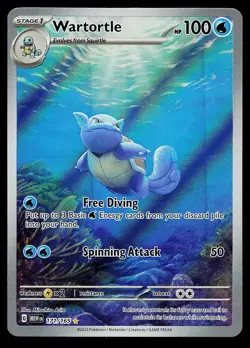 Pokemon Card - Wartortle Scarlet & Violet 151 171/165 Holo Illustration Rare - Image 1