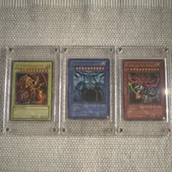 Konami Yu-Gi-Oh! TCG Ra Obelisk Slifer Divine-Beast Effect Cards x3 - Image 1