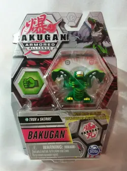 Bakugan Armored Alliance Ventus TROX X SAIRUS Fusion Gate Card Green Dragon - Image 1