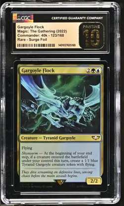 GARGOYLE FLOCK Warhammer 40k Surge Foil CGC 10 Pristine MTG [Nostalgium] - Image 1