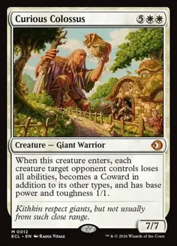 Curious Colossus ECL NM MTG - Image 1
