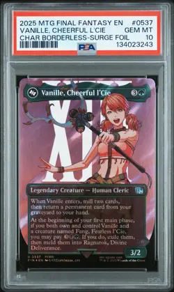 2025 MTG Final Fantasy Vanille Cheerful L'Cie Surge Foil #0537 PSA 10 GEM MINT! - Image 1