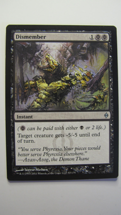 Magic The Gathering - Dismember - New Phyrexia - EX/LP - Image 1