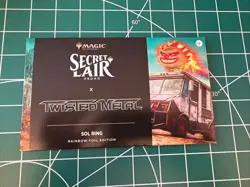 MTG Secret Lair PlayStation TWISTED METAL Sol Ring Rainbow Foil Edition SEALED - Image 1