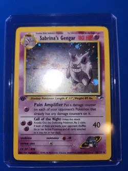 Pokemon Gengar Holo 1st Edition #14/132 Sabrina's Gym Heroes - Image 1