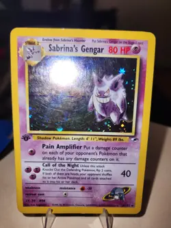 Pokemon Gengar Holo 1st Edition #14/132 Sabrina's Gym Heroes - Image 2