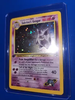 Pokemon Gengar Holo 1st Edition #14/132 Sabrina's Gym Heroes - Image 5