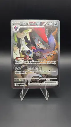 N's Zoroark Ex 185/159 Sv09: Pokemon Scarlet & Violet Journey Together Holo - Image 1