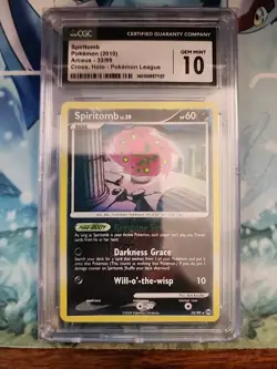 SPIRITOMB LV.39 2010 POKEMON ARCEUS HOLO POKEMON LEAGUE 32/99 CGC 10 GEM MINT - Image 1