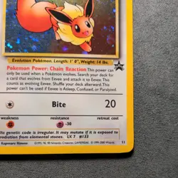 Pokemon English Vintage - Black Star Promo WOTC - Eevee 11 - LP - Image 5