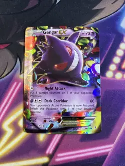 Gengar EX 34/119 Pokemon TCG Ultra Rare Holo XY Phantom Forces LP - Image 1